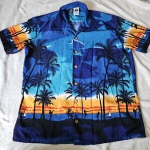Hawaiian Shirt | Button Down | Small | Men's | Tropical | Vintage | Kennington